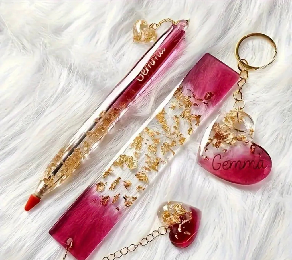 Personalized Luxury Pen and Bookmark Gift Set