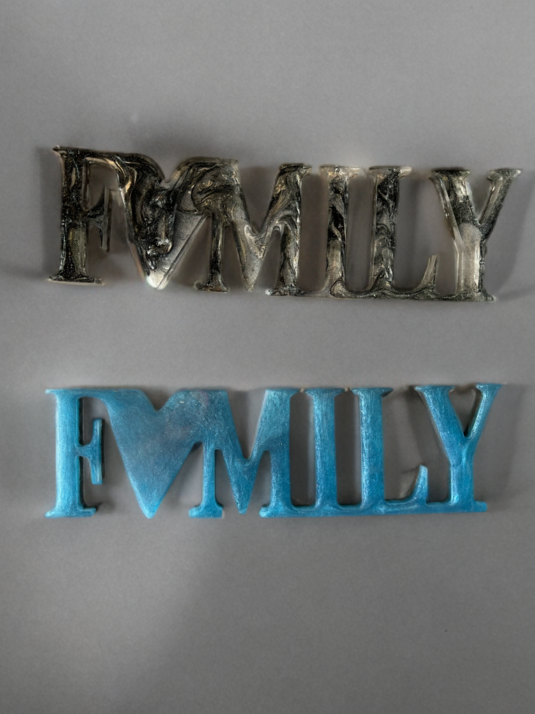 Customizable Resin Word Décor
