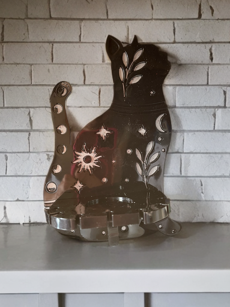 Customizable Celestial Cat Tealight Holder