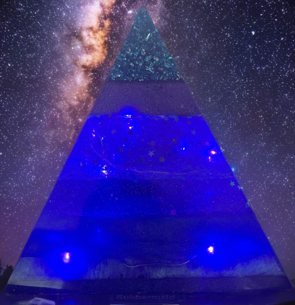 Custom Light-Up Resin Pyramid