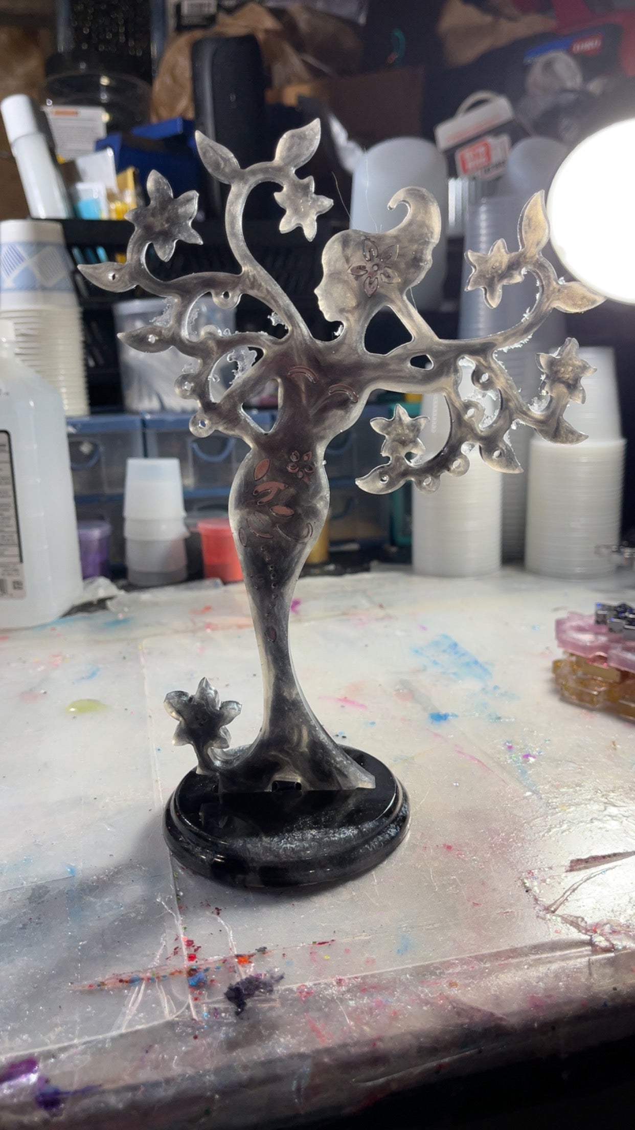 Customizable Resin Tree of Life Jewelry Holder