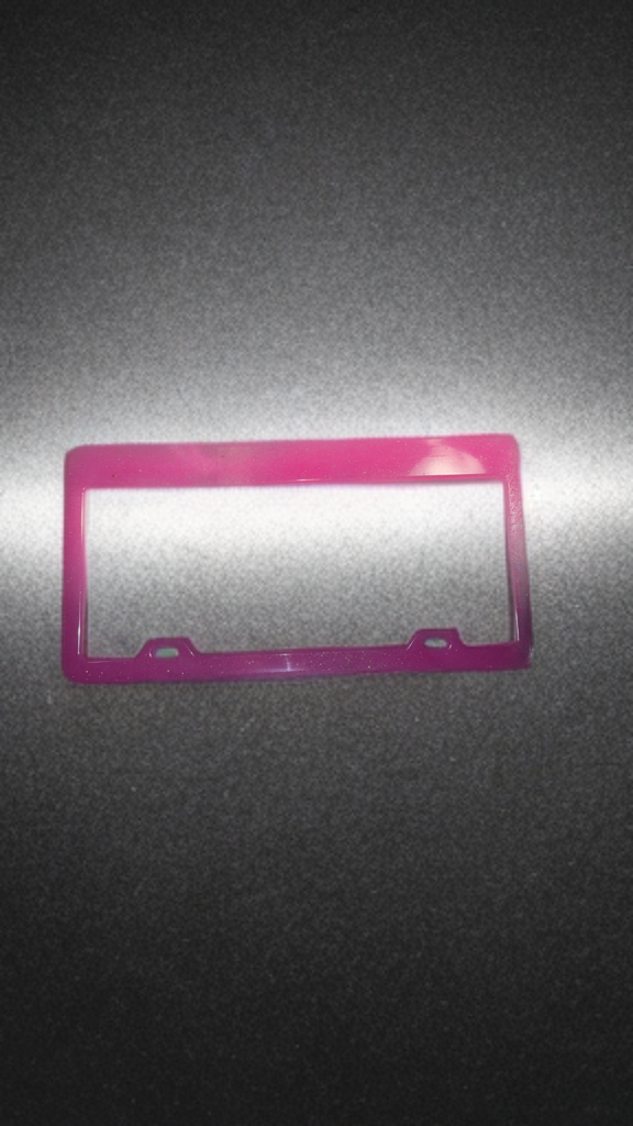 Customizable Decorative Resin License Plate Borders