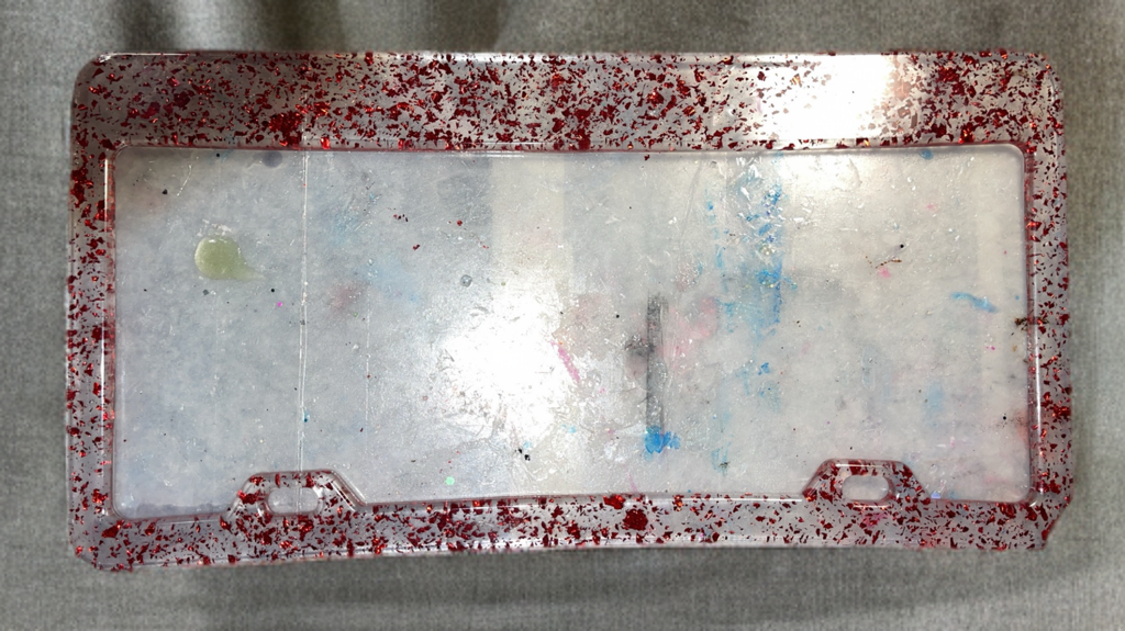 Customizable Decorative Resin License Plate Borders