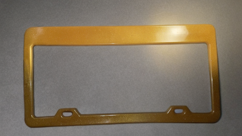 Customizable Decorative Resin License Plate Borders