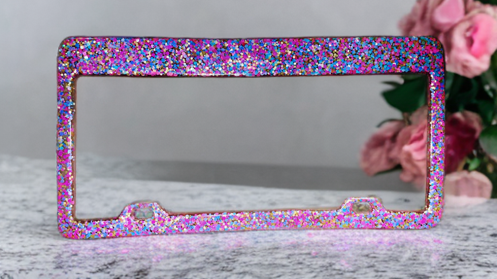 Customizable Decorative Resin License Plate Borders