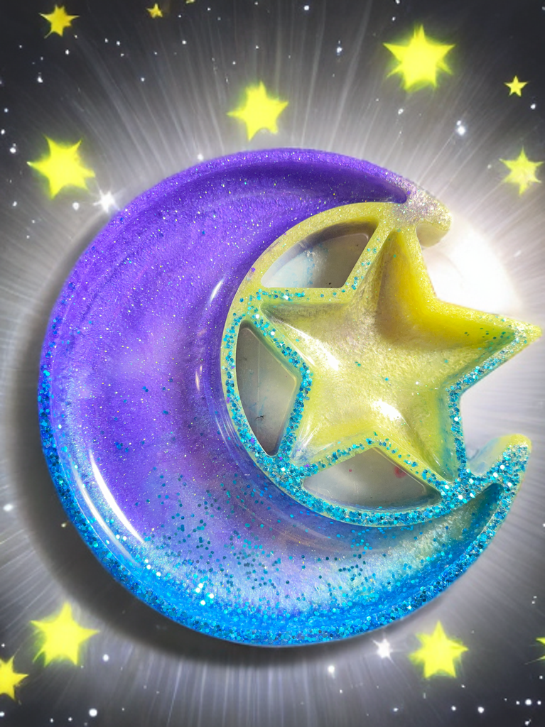 Moon and Star Jewelry Tray