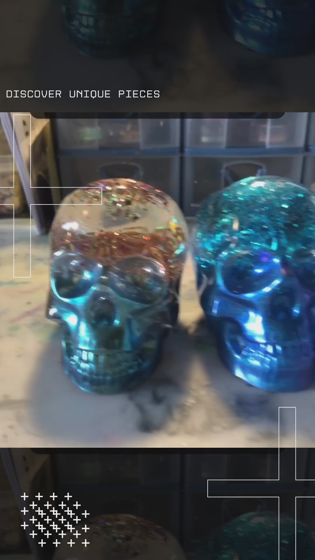 Medium/Small Skull Snow Globe